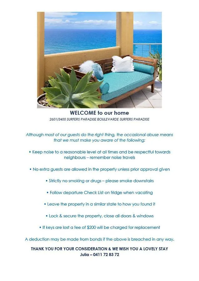 Resort style 3br unit w/ huge entertainers balcony Gold Coast